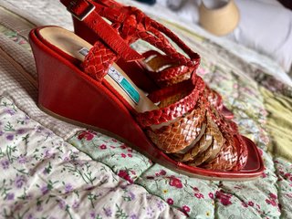 Sandalias Arnoux Piel Trenzada Talla 37