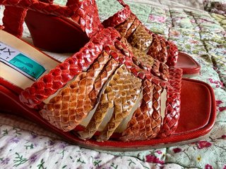 Sandalias Arnoux Piel Trenzada Talla 37