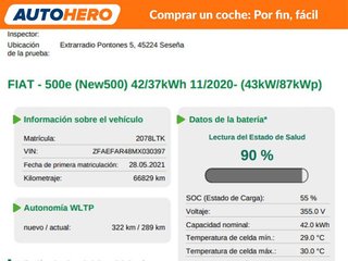 Fiat 500 electric drive 87 kW 3+1 La Prima