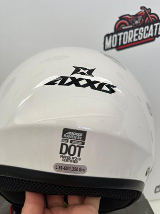 Casco Jet AXXIS T-L Gafa Solar Blanca