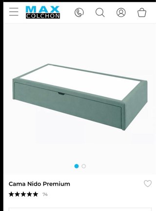 Cama nido Premium. Maxcolchon 90x190