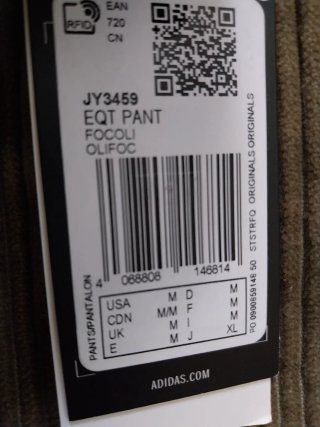 Pantalón verde pana de Adidas Equipment