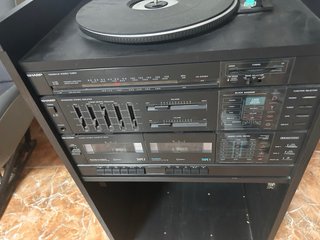 Radio Cassette Sharp Doble Deck Negro