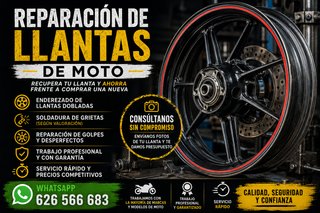 reparacion llantas motos