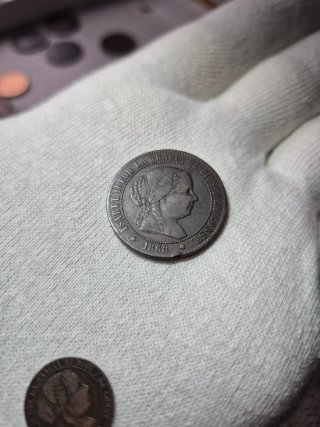 Lote 2,5 y 1/2 Céntimos de Escudo Isabel II 1868