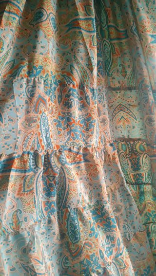 Vestido largo estampado talla única