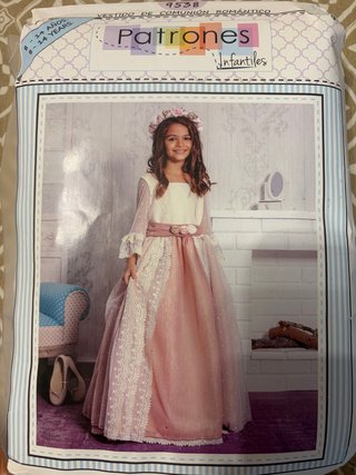 Patrón Vestido Comunión Romántico Infantil