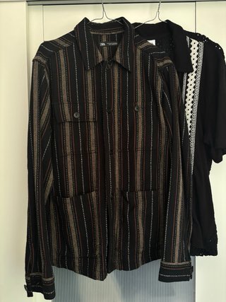2 Camisas Zara Rayas y Estampado