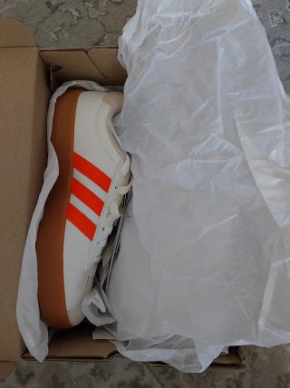 Zapatilla Adidas Mujer Blanco Naranja