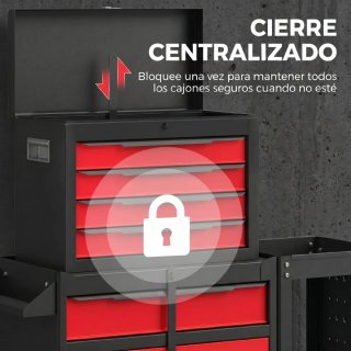 Carro de herramientas 3 en 1 con ruedas