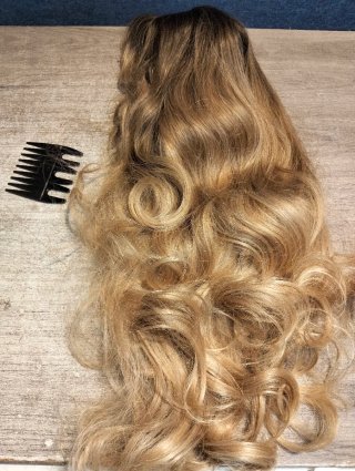 Sofeiyan Peluca Larga Ondulada con Flequillo 60cm