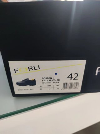 Zapato de seguridad Forli negro y amarillo