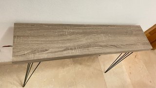 Mesa consola recibidor estilo industrial