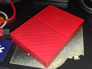 WD My Passport 4 TB Hard Disk Rosso gaming