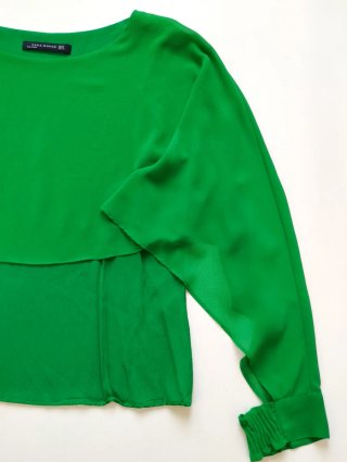 Blusa Zara Capa Verde