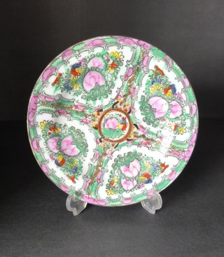2 Pratos 17cm Rosa Mandarim Porcelana China