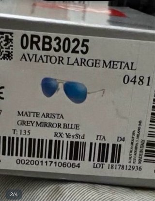 Gafas Ray-Ban Originales Aviator Azules
