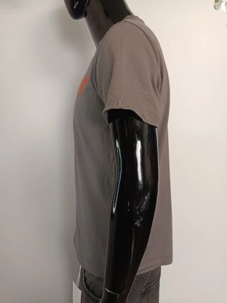 Camiseta Replay Gris Logo Naranja