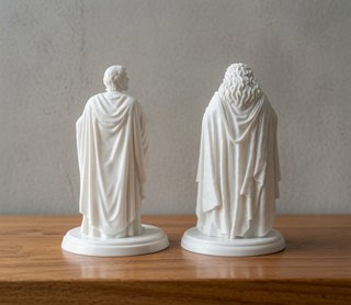 Profetas Elías y Eliseo Figura Imagen Religiosa