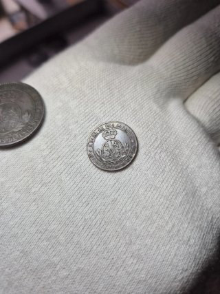 Lote 2,5 y 1/2 céntimos Escudo 1868 Isabel II