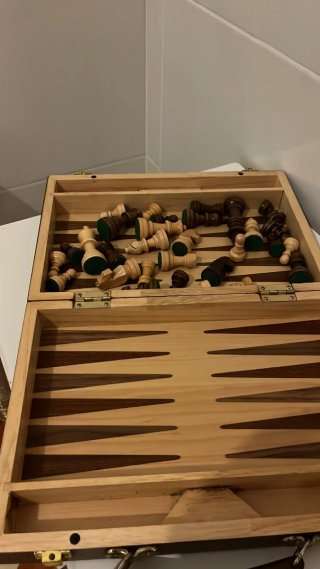 Set de Ajedrez Portátil de Madera