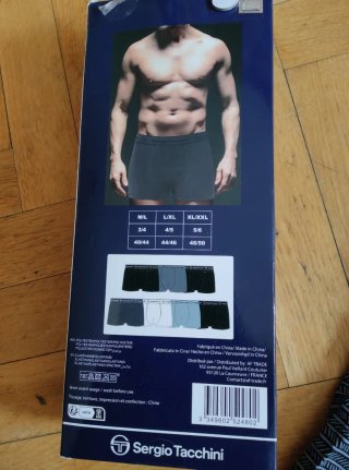 Pack 7 boxers Sergio Tacchini M/L sin costuras
