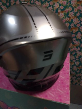 Casco Shot Cross Cromo Talla XL