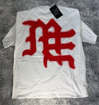 Camiseta Mixed Emotion con pedrería roja