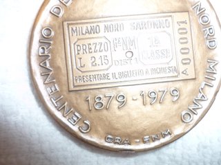 Medaglia Centenario Ferrovie Nord Milano 1879-1979