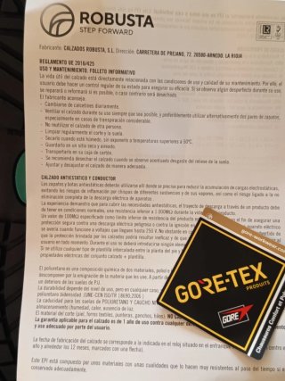 Zapatos ROBUSTA. GOROTEX, NUEVOS,GC . Profesional.