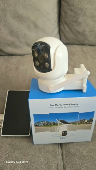 Cámara MROWLY 360° con Panel Solar
