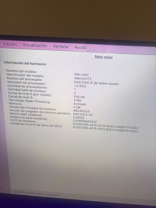 Mac mini Apple Argento