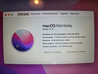 MacBook Air 13” Early 2015 i5 8GB A1466 128gb SSD