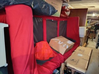 Sofá 3 plazas Ikea tela rojo