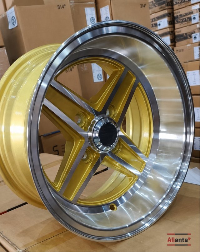 Llantas tipo Targa 13” Doradas