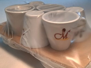 Set 6 Tazzine Caffè Porcellana