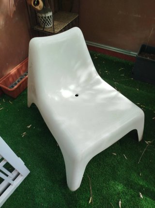 Silla Bunsö Ikea Blanca Plástico