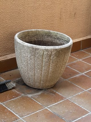 Juego 3 Tiestos Piedra Beige/Gris