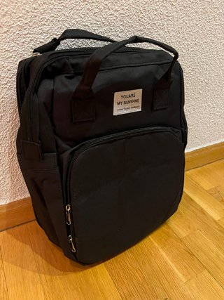 Mochila Cuna Plegable Negra