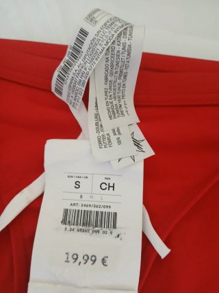 Braga bikini Oysho roja nueva