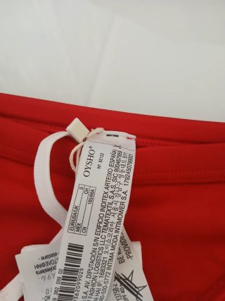 Braga bikini Oysho roja nueva