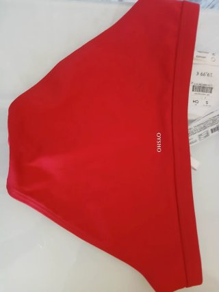 Braga bikini Oysho roja nueva