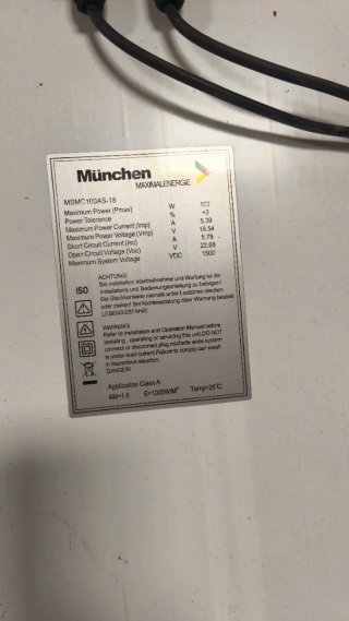 Placa Solar 100W para Autocaravana