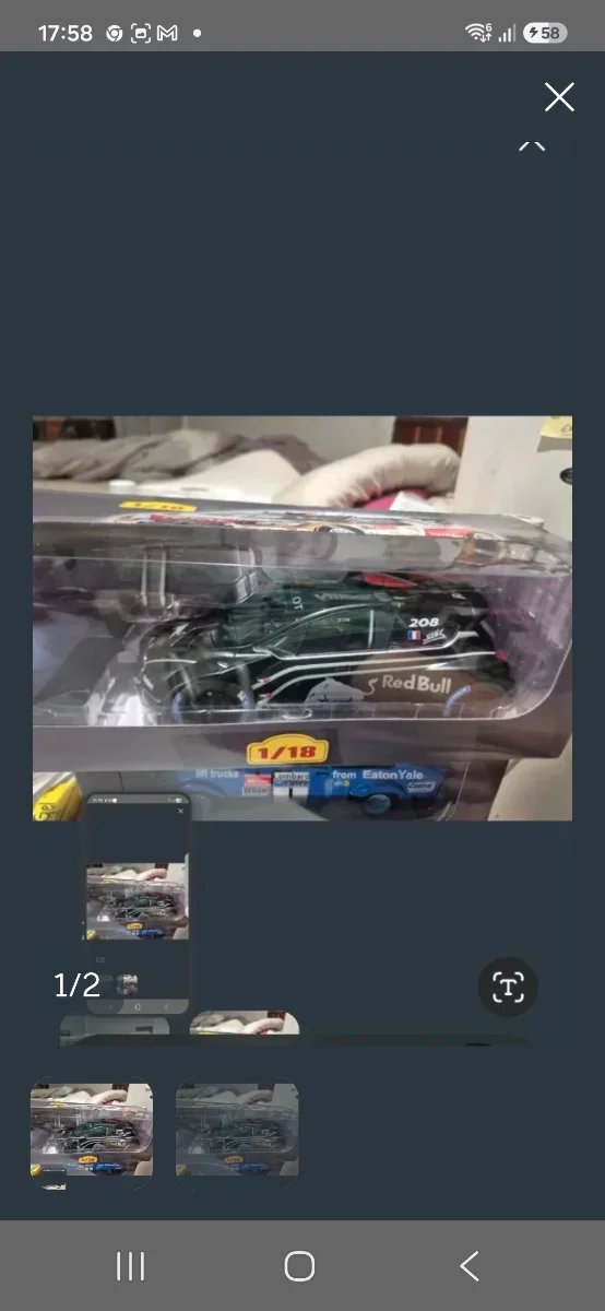 Maqueta 1/18 Red Bull 208