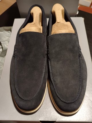Zapatos de ante azul Zara hombre