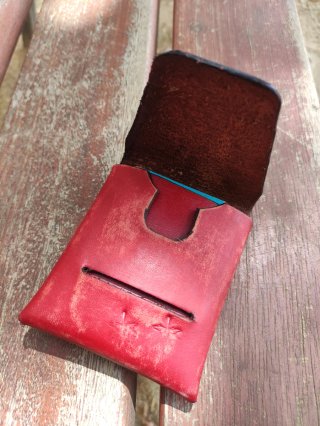 Cartera de cuero tipo franklyn