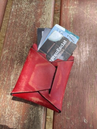 Cartera de cuero tipo franklyn
