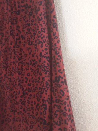 Falda leopardo marrón y negra