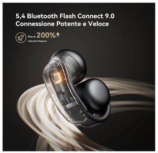 AI Auricolari wireless Bluetooth Open Ear Cuffie