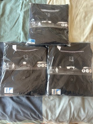 Lote 3 polos manga corta Decathlon XXL